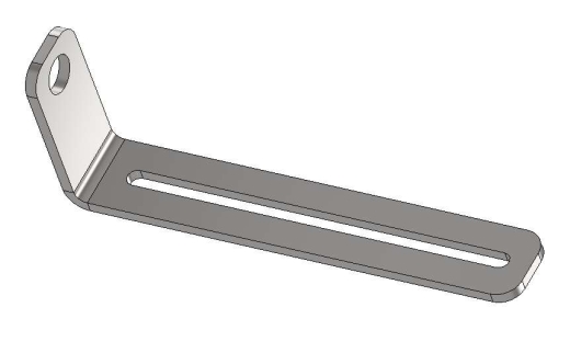 Halter für Rohre und Schellen am Rahmen 80/210 mm